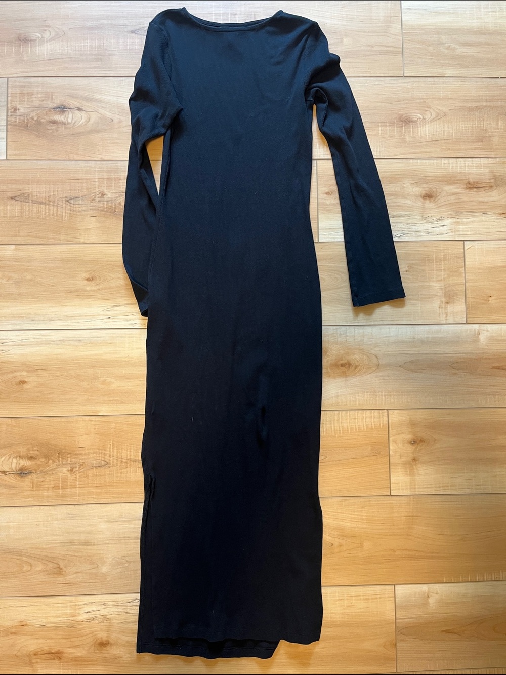Brave Soul Black Long-Sleeve Maxi Dress